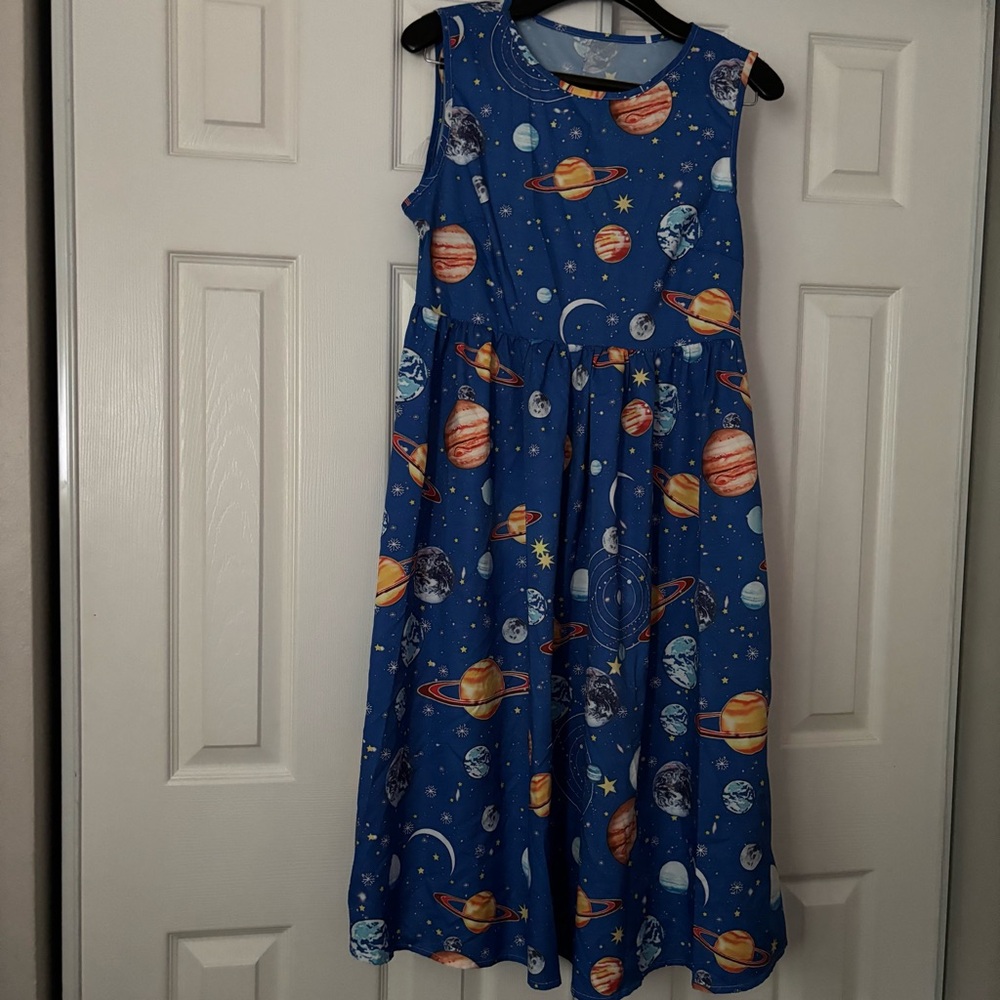 Blue Planetary Dress